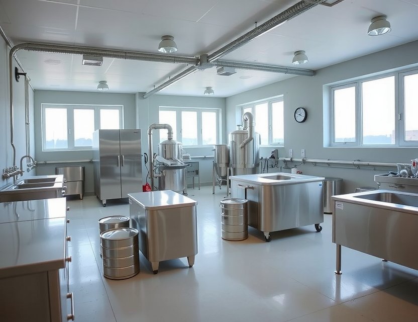 Modern transparent facilities at GameOriginX showing farm to table chicken process