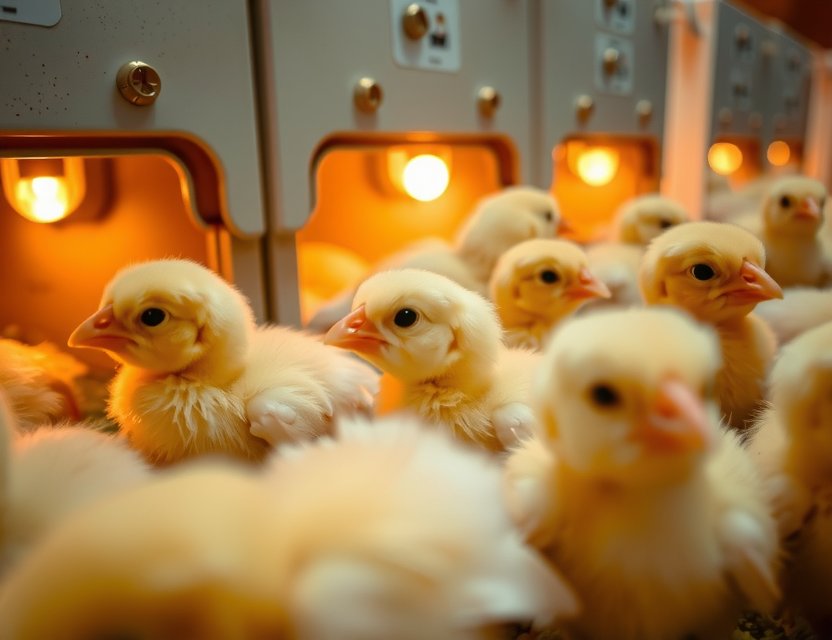 Ethical hatchery care for newborn chicks at GameOriginX