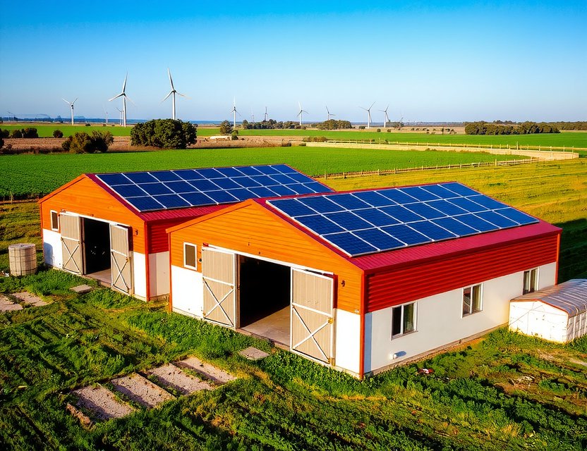 Solar energy integration in our sustainable poultry Madrid farm